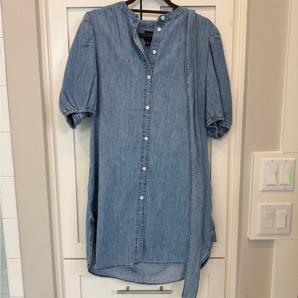 NWOT GAP Light Blue Denim Button-Up Dress